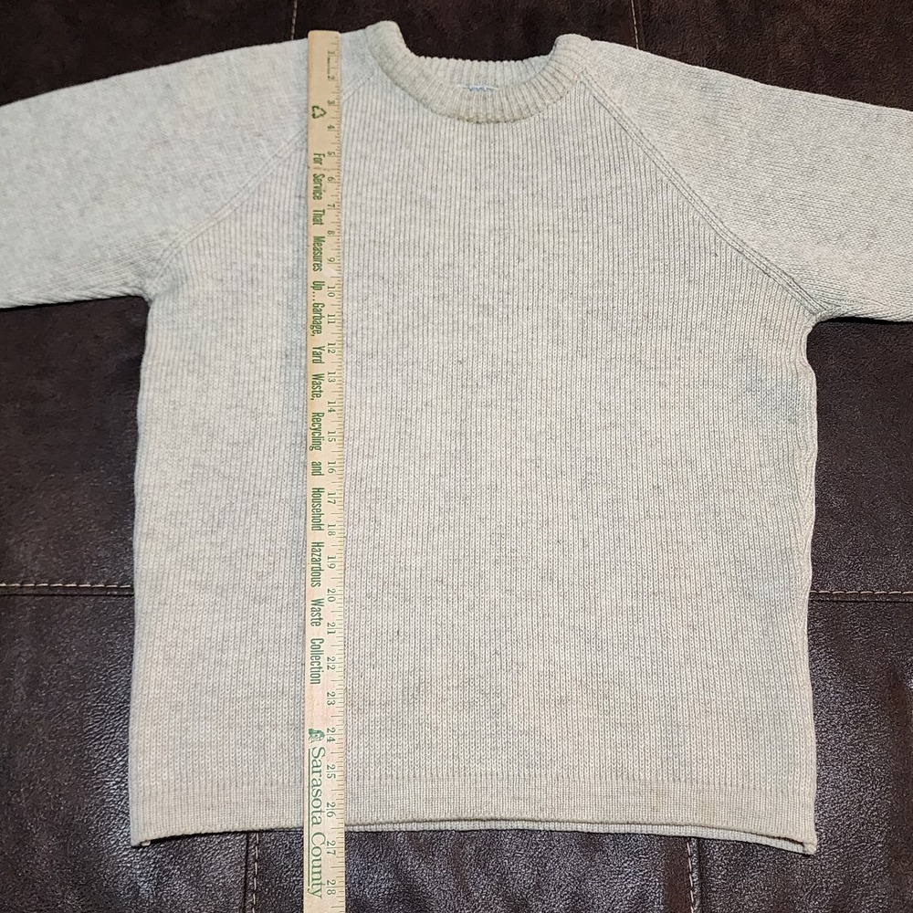 Norsewear Sweater Mens Large Beige Wool Crewneck Raglan Knit Pullover Warm - Picture 10 of 10